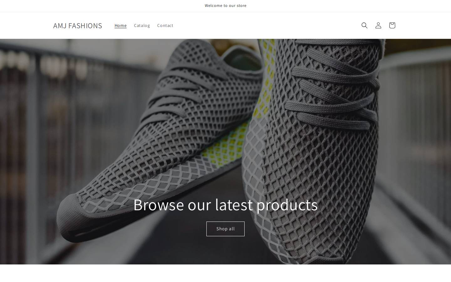 amjfashion.com homepage screenshot