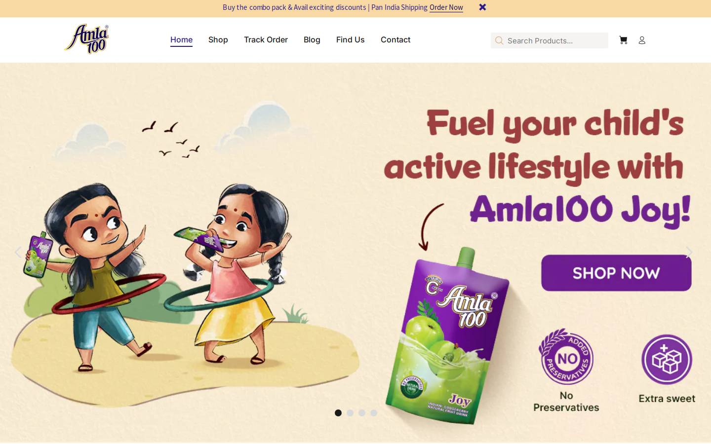 amla100.com homepage screenshot