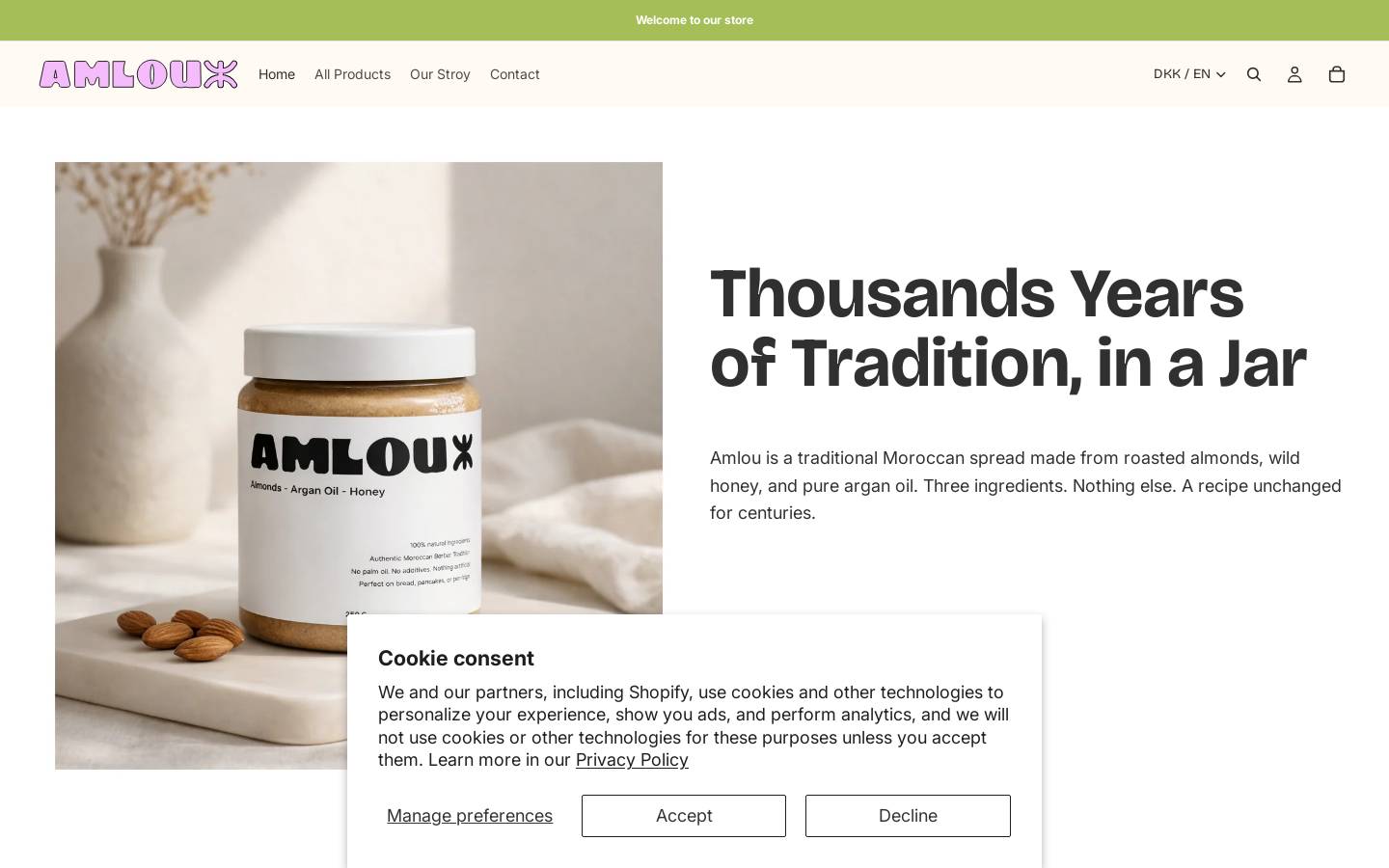 Amlou homepage screenshot