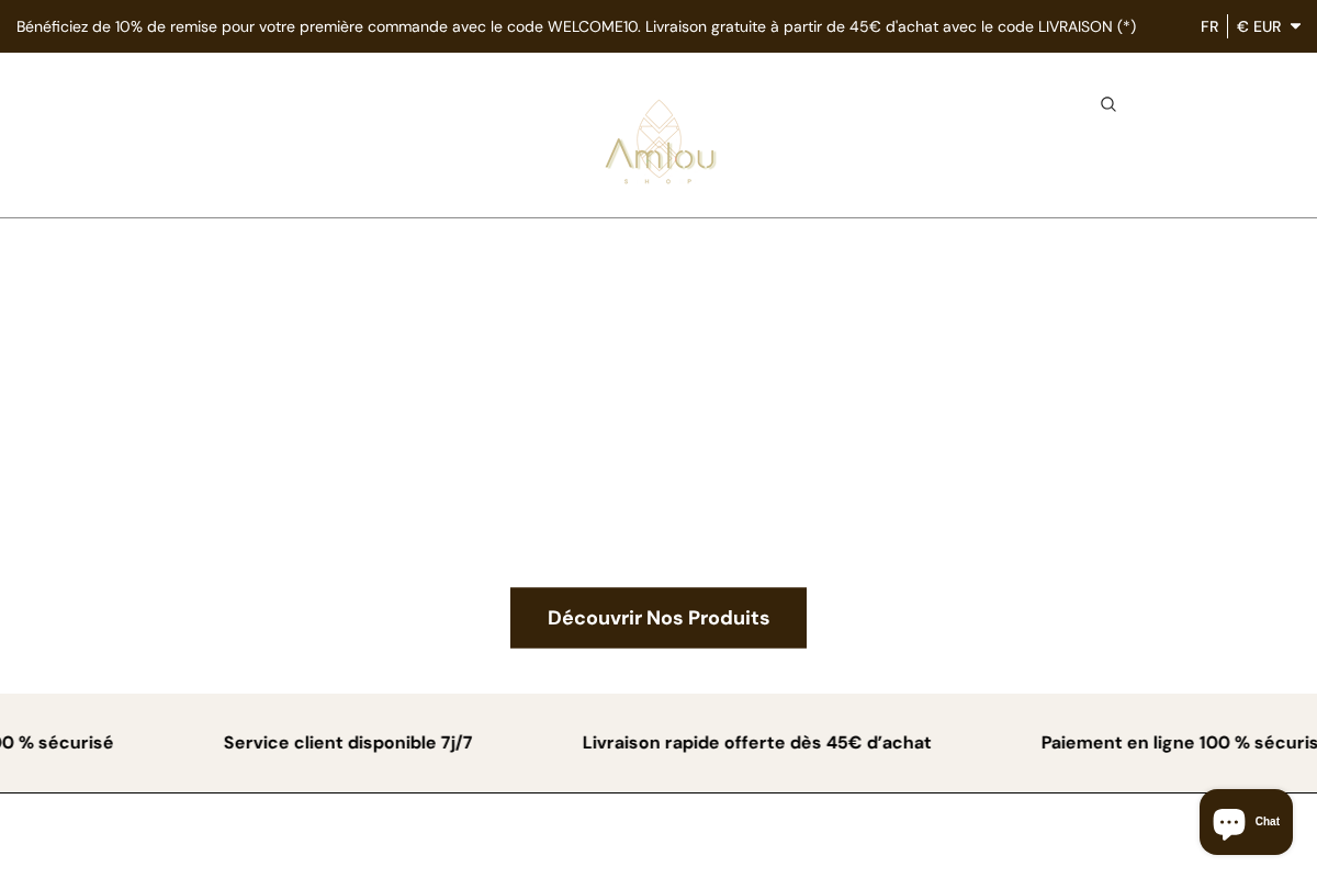 Amlou Shop homepage screenshot