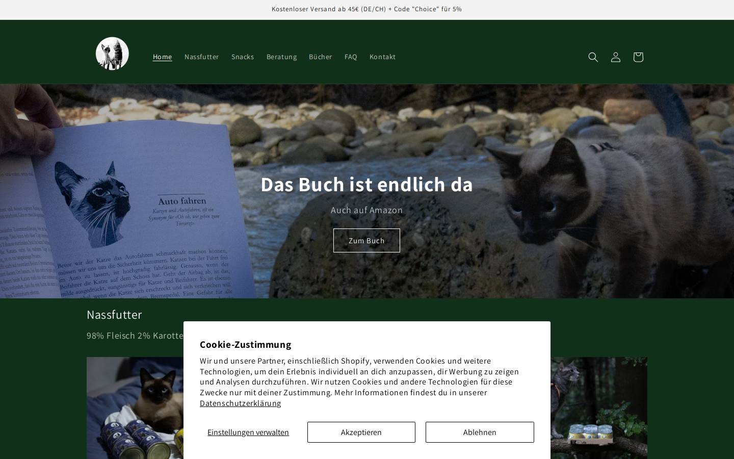 Ammannschoice homepage screenshot