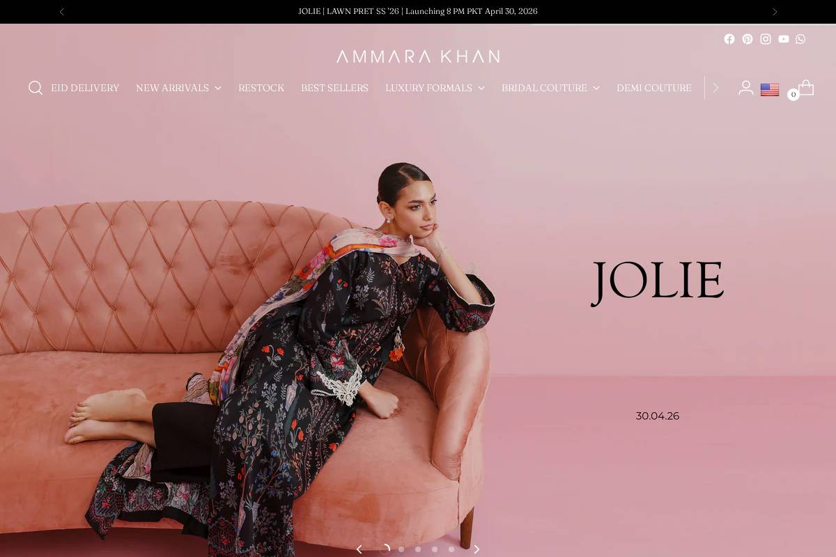 ammarakhan.com homepage screenshot