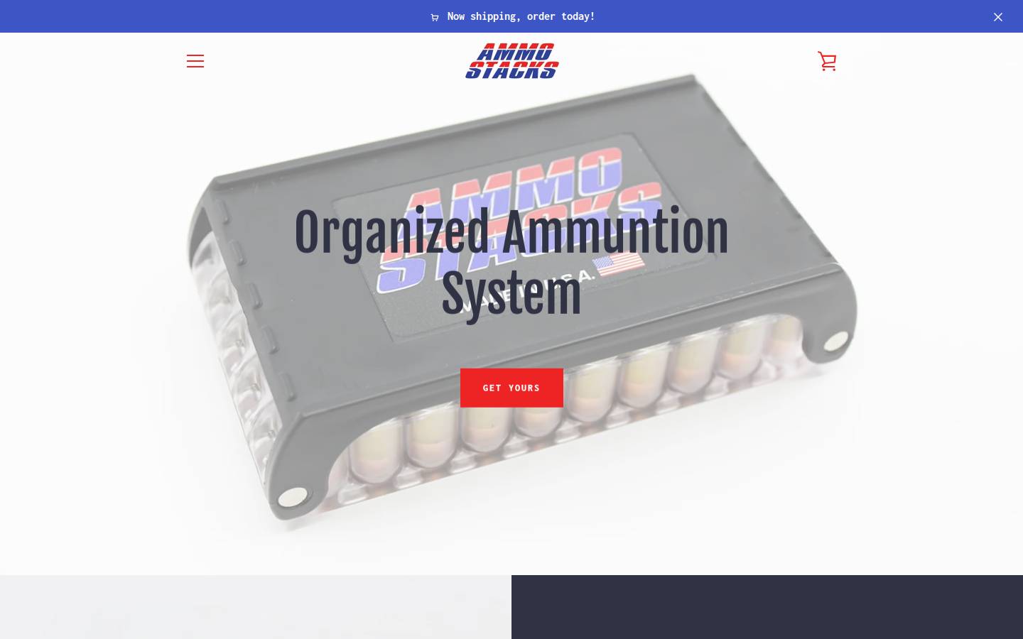 ammostacks.com homepage screenshot