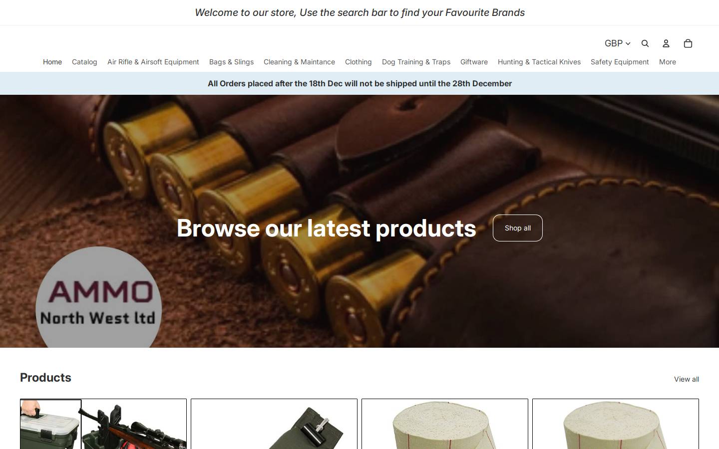 ammouk.co.uk homepage screenshot