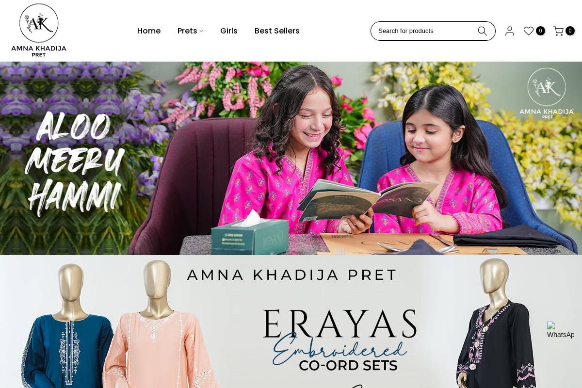 amnakhadijapret.com homepage screenshot