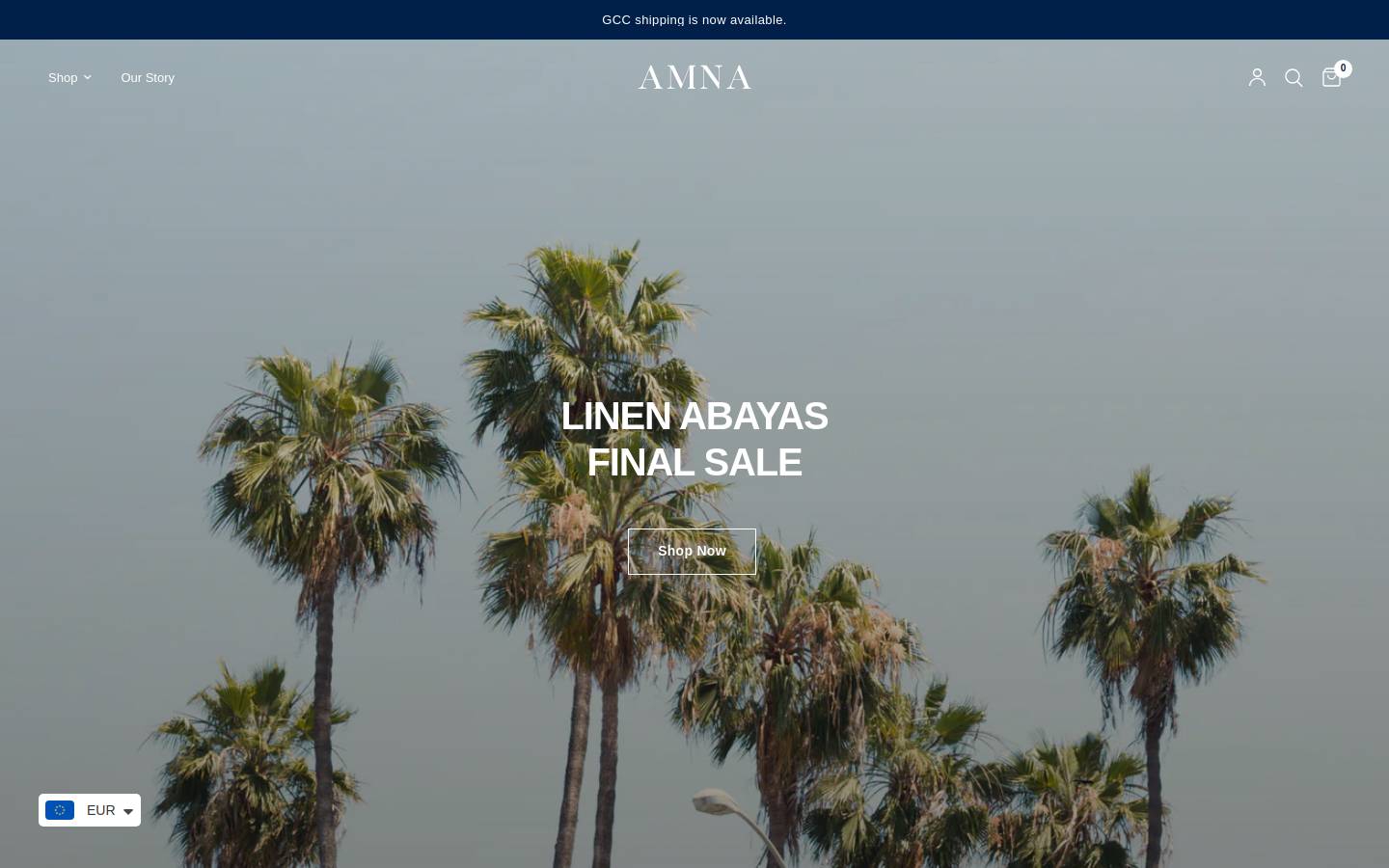 amnalabel.com homepage screenshot