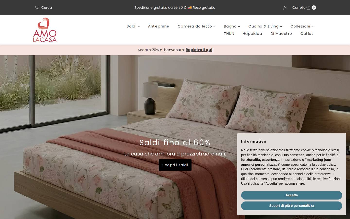 Amolacasa homepage screenshot