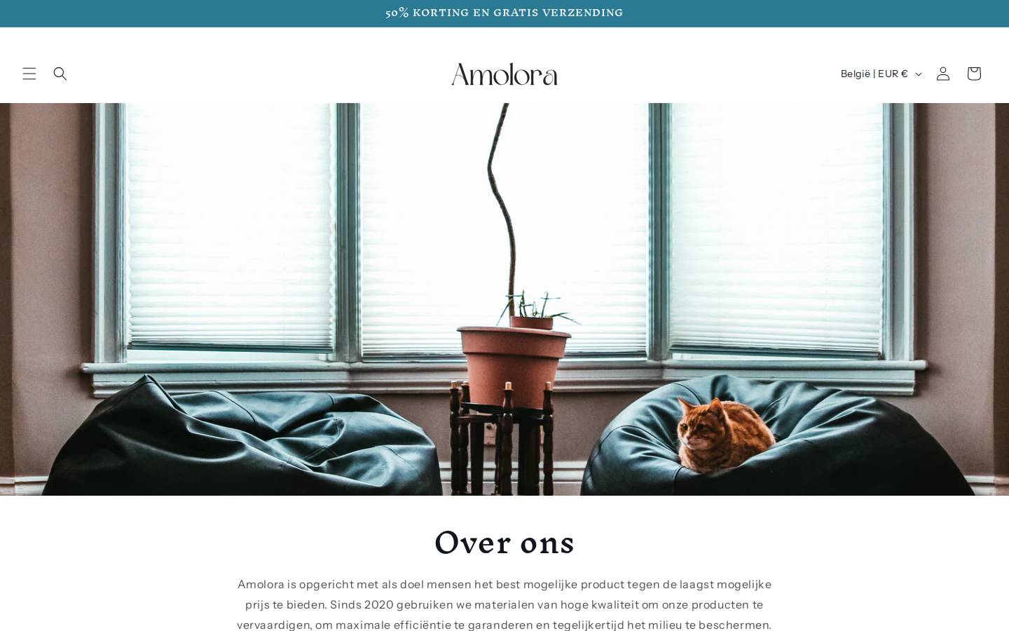 amolora.com homepage screenshot