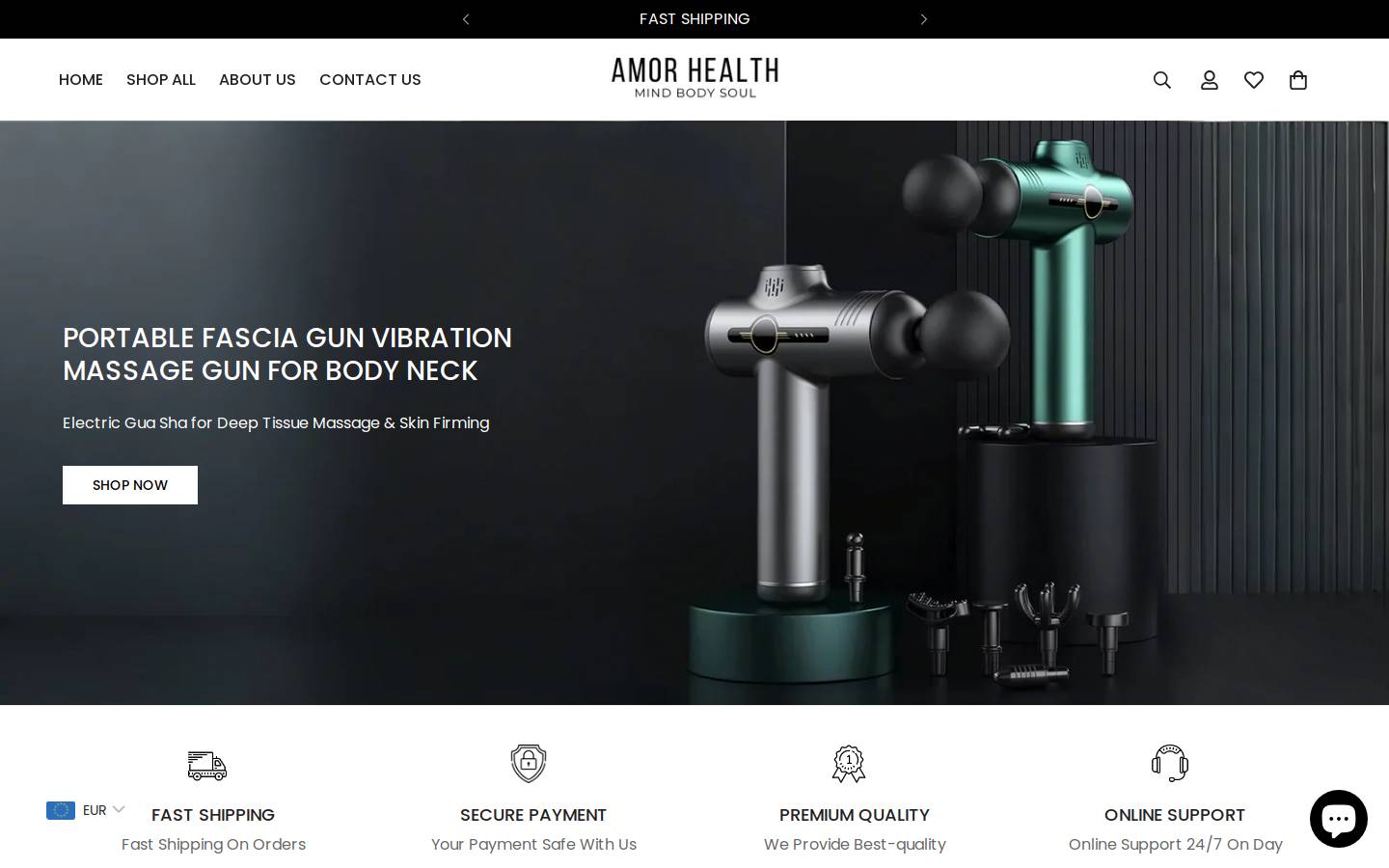 amor-health.com homepage screenshot
