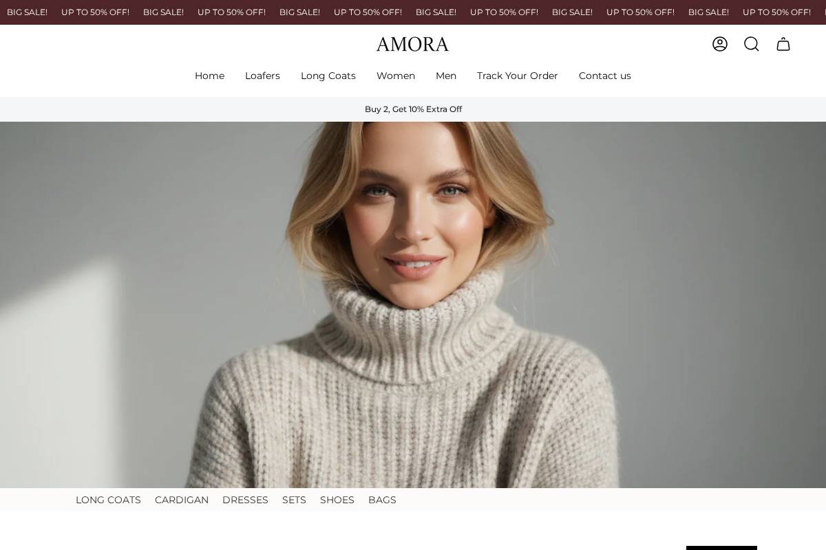 amora-london.uk homepage screenshot