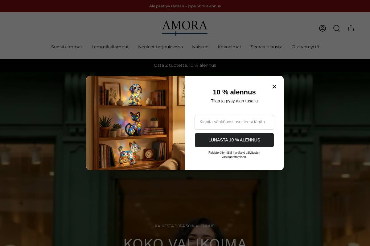 amoramuoti.fi homepage screenshot
