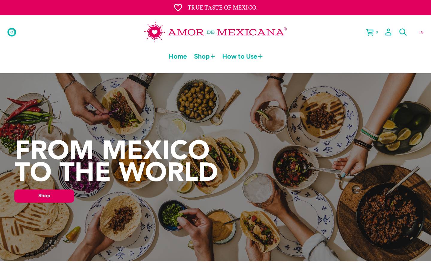 amordemexicana.com homepage screenshot