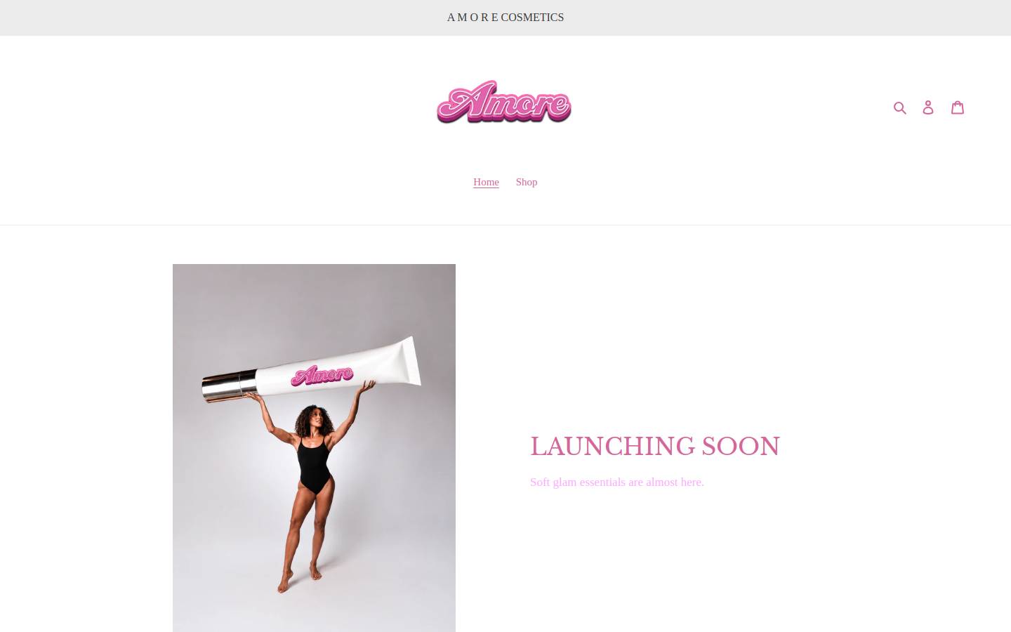 amorelashes.shop homepage screenshot