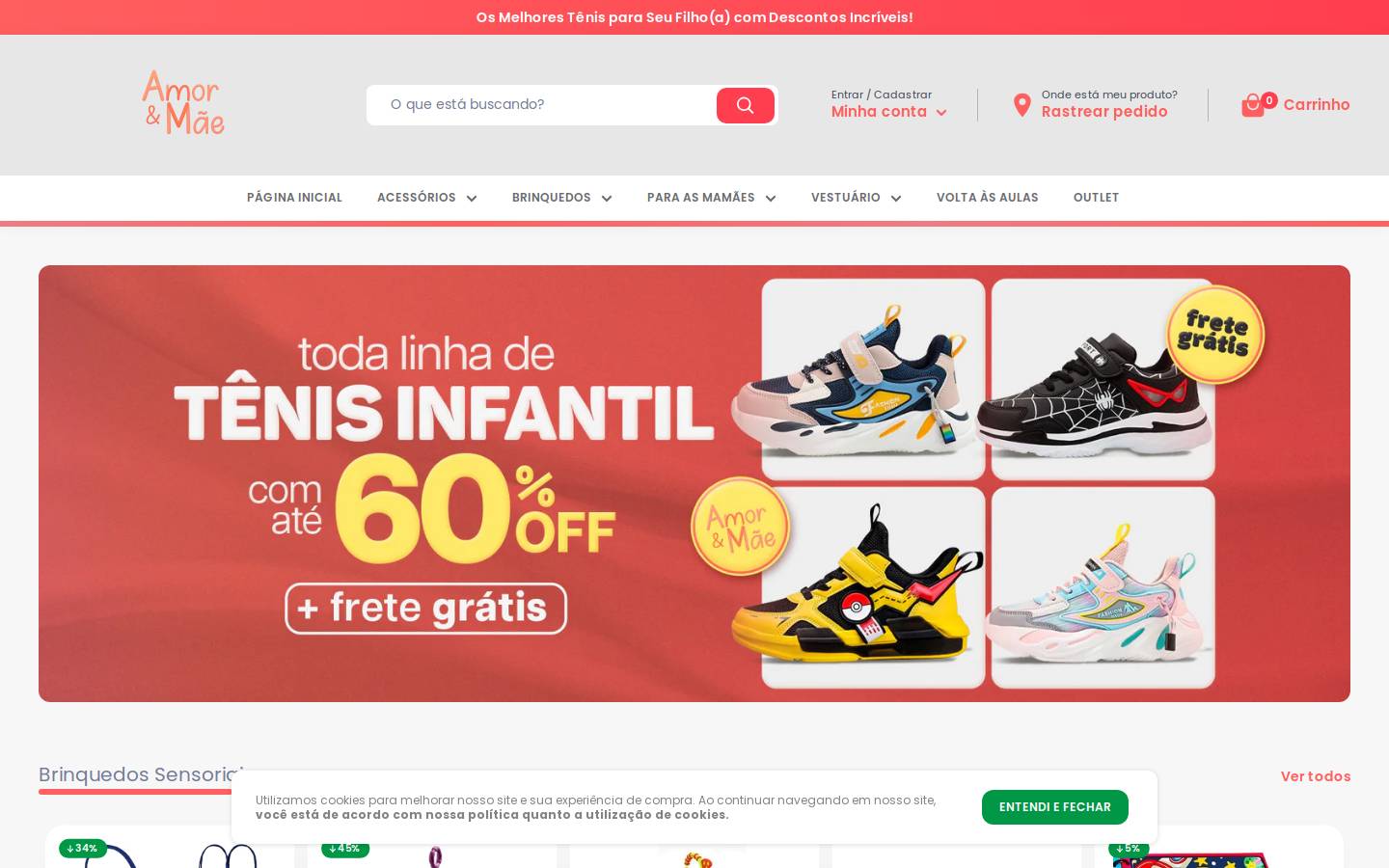 amoremae.com.br homepage screenshot