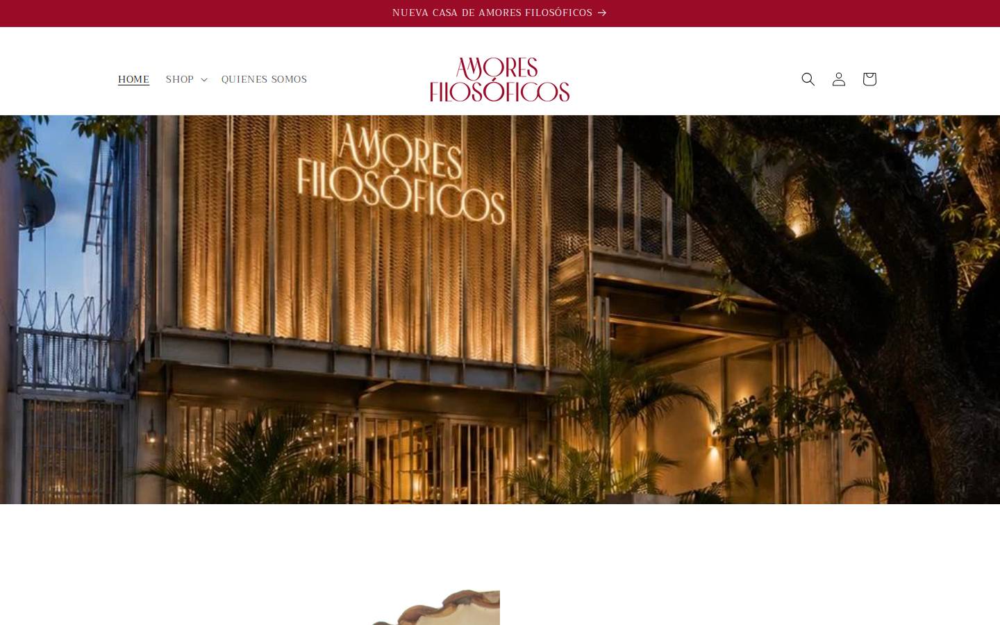 amoresfilosoficos.com homepage screenshot