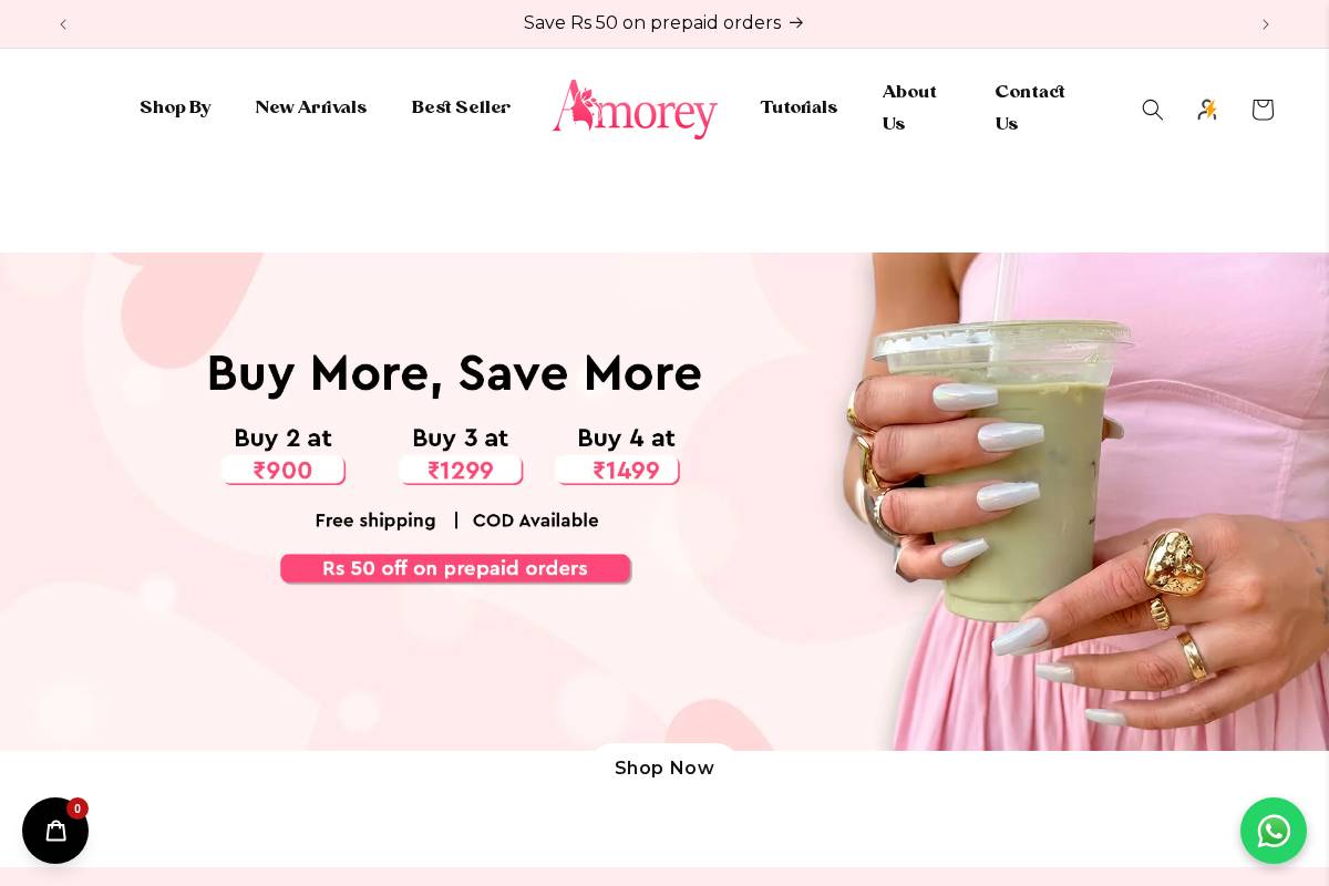 amorey.in homepage screenshot