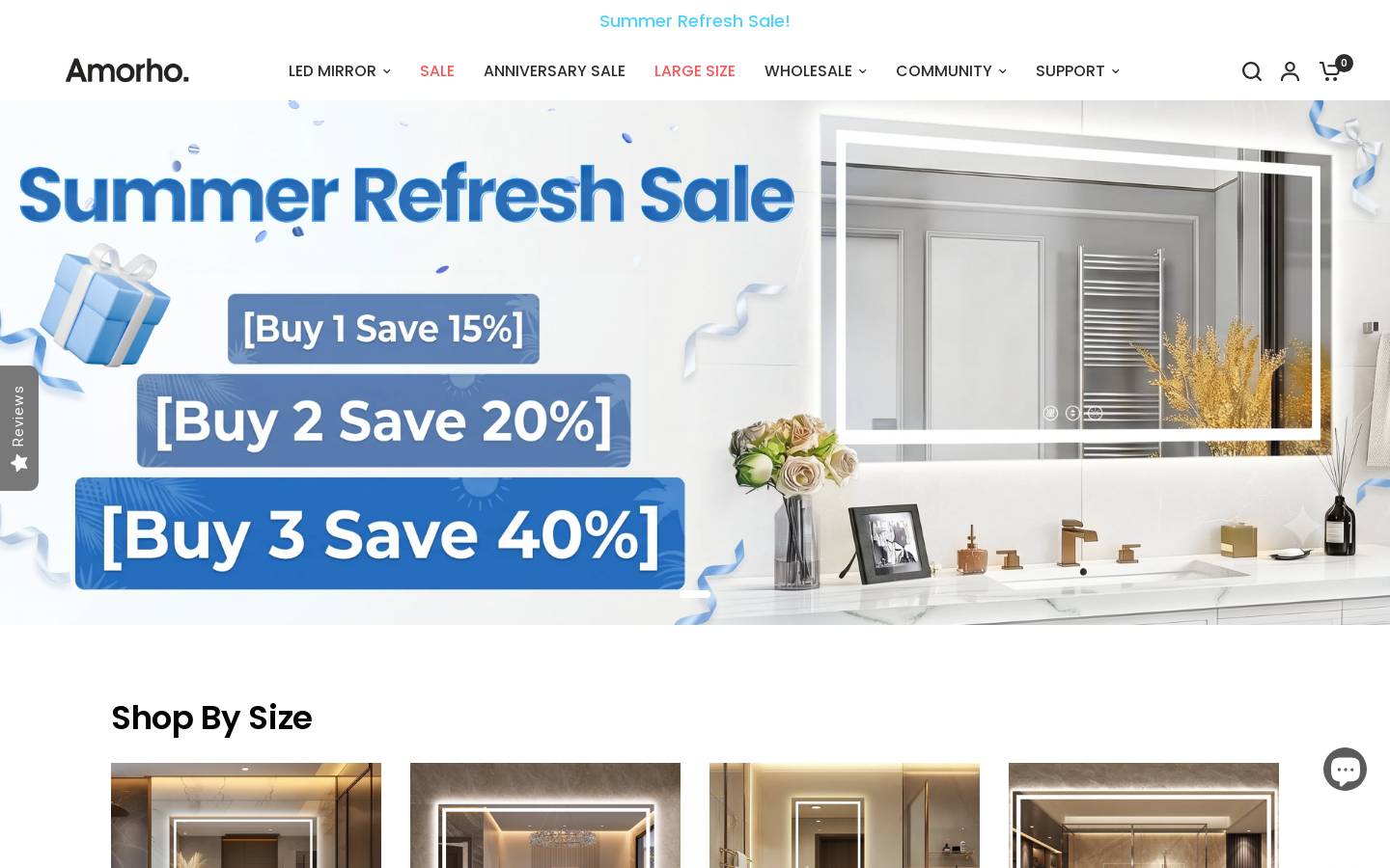 Amorhostore homepage screenshot