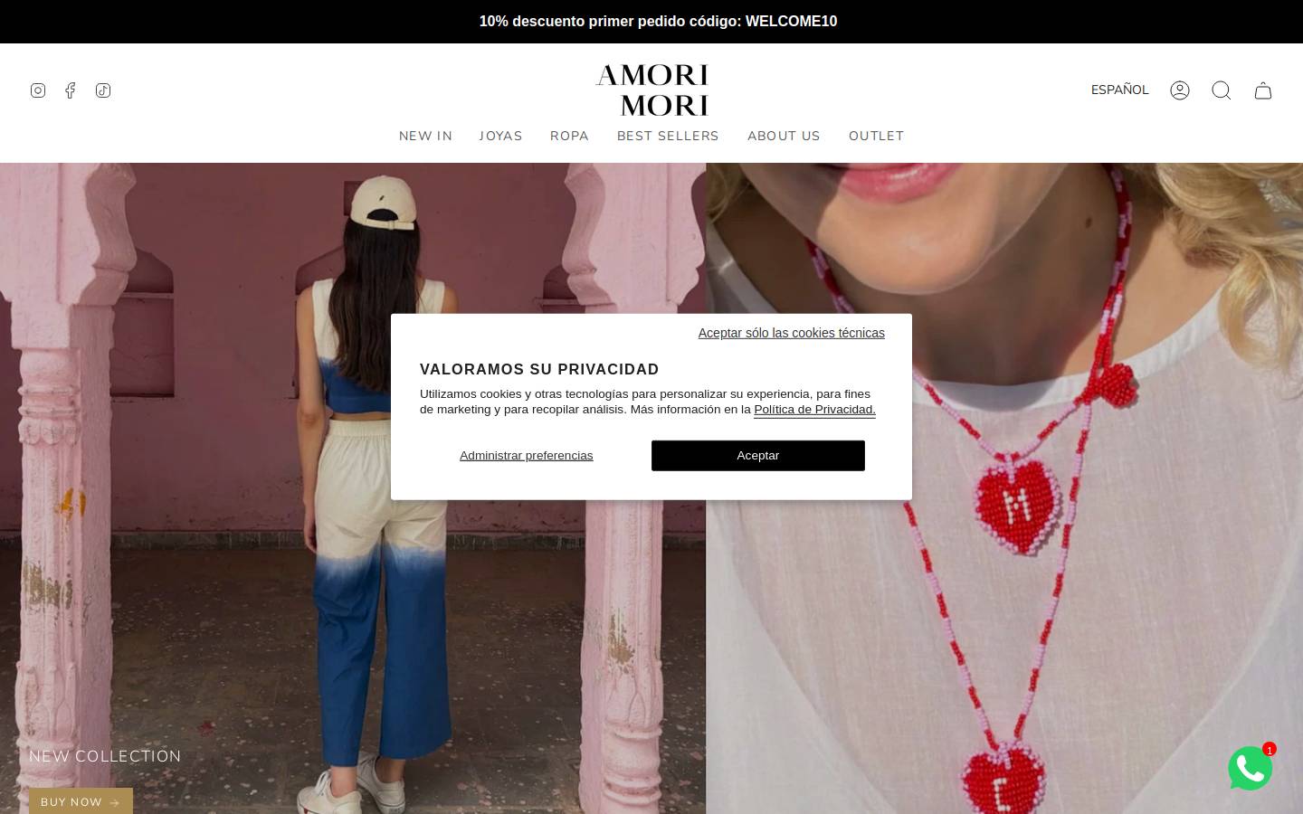 amorimori.com homepage screenshot