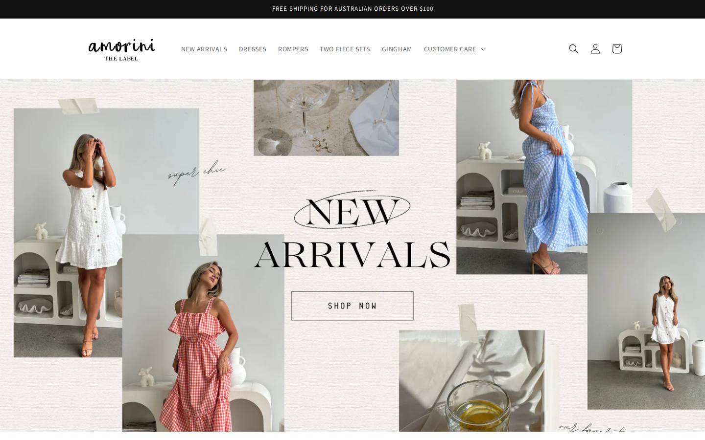 amorinithelabel.com homepage screenshot