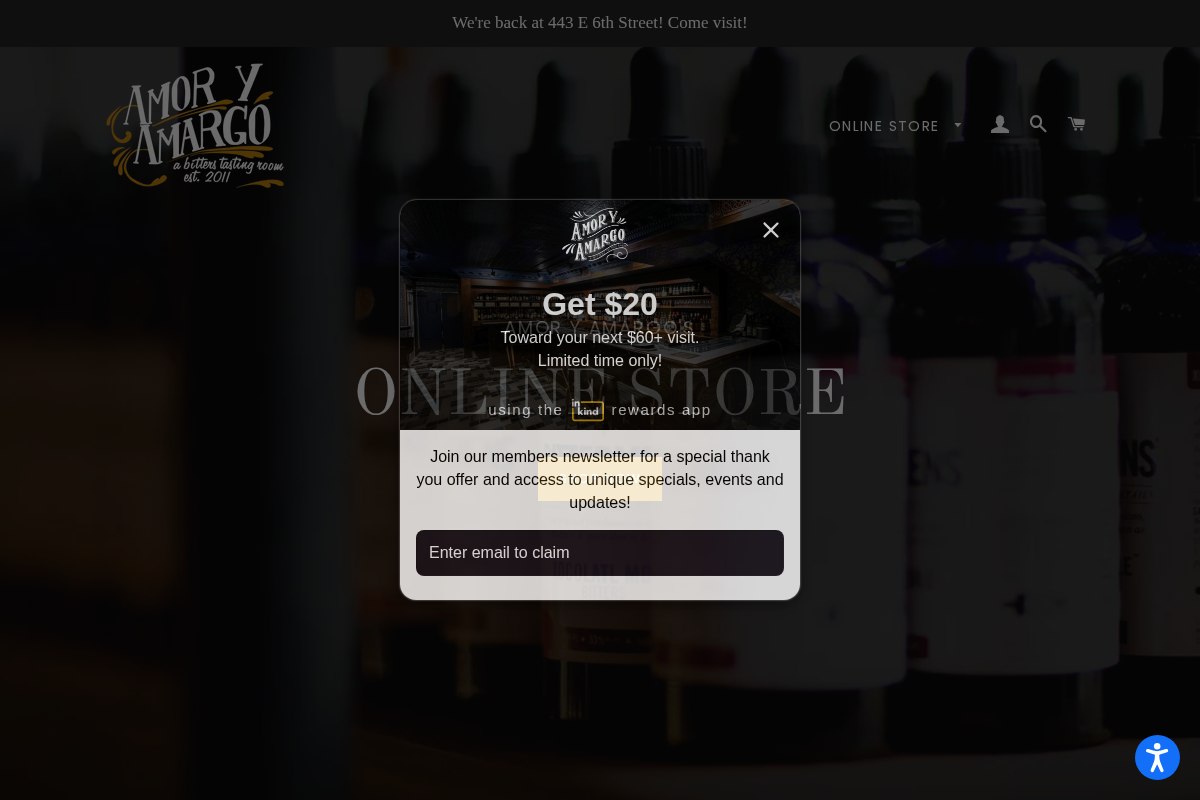 amoryamargo.com homepage screenshot