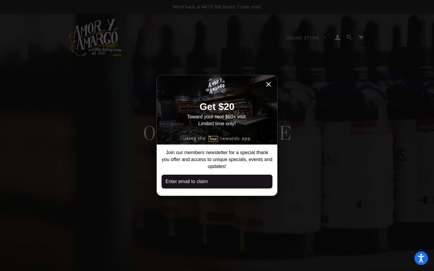 amoryamargony.com homepage screenshot