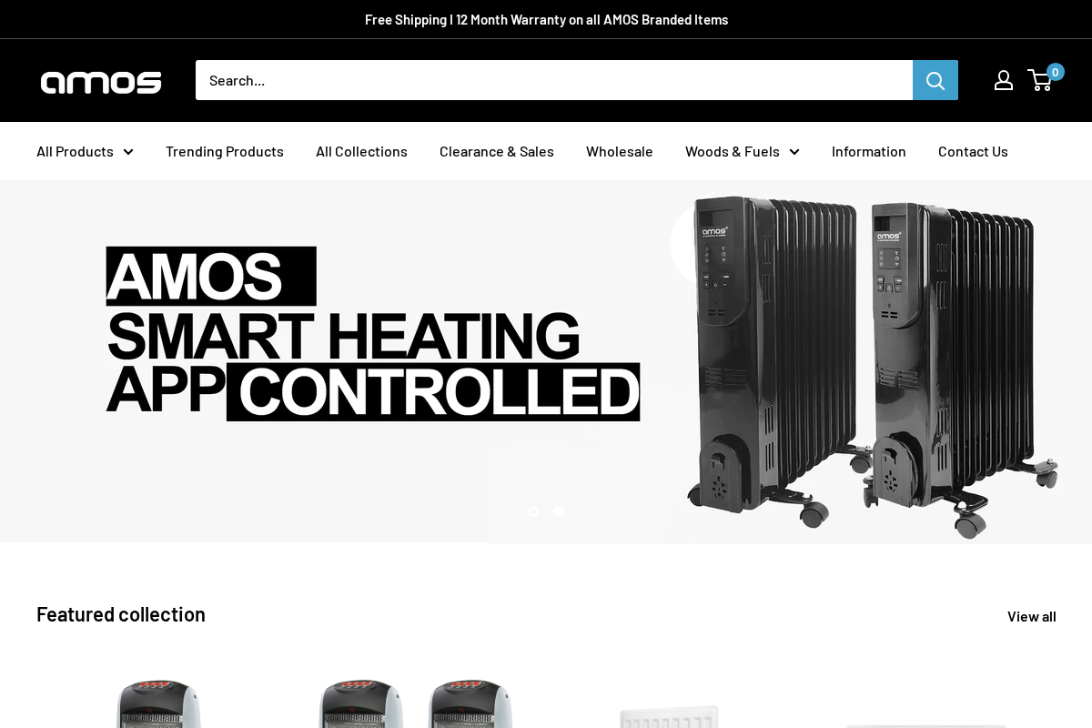 AMOS.co.uk homepage screenshot