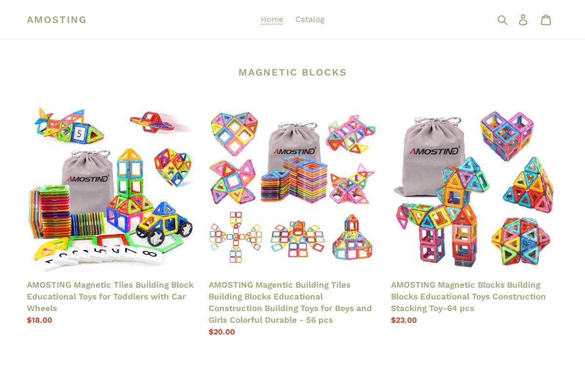 amosting.com homepage screenshot