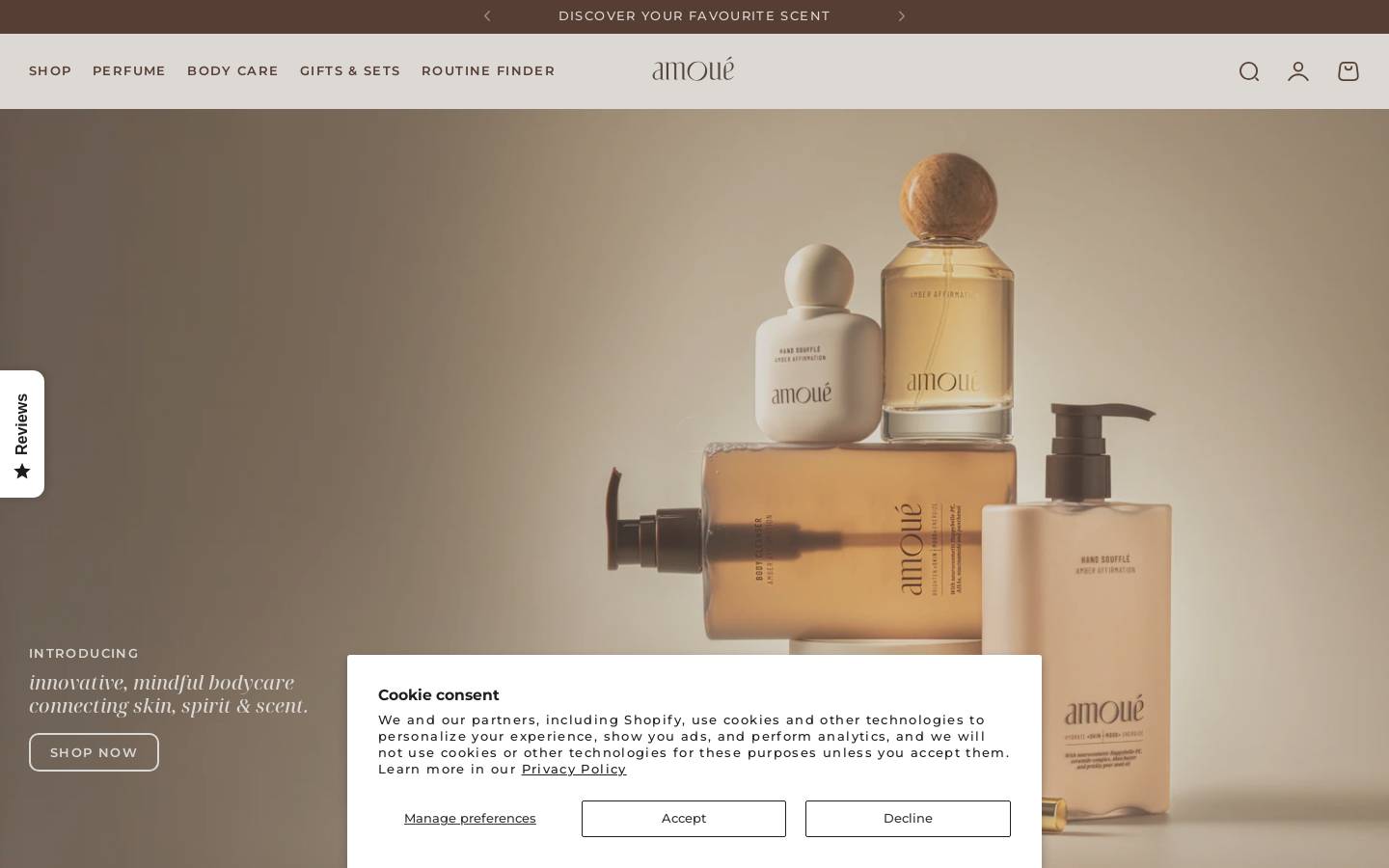 amoue.com homepage screenshot