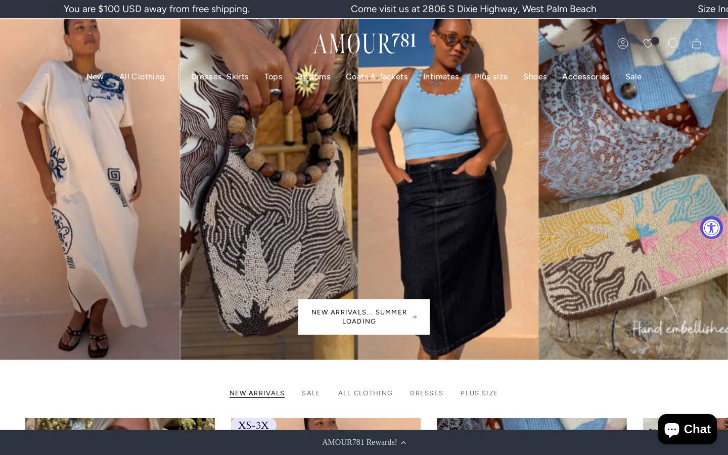 amour781.com homepage screenshot