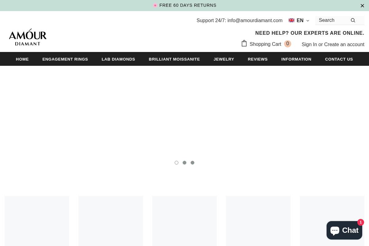 Amourdiamant homepage screenshot