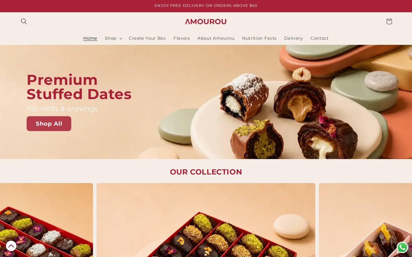 amourou.com homepage screenshot