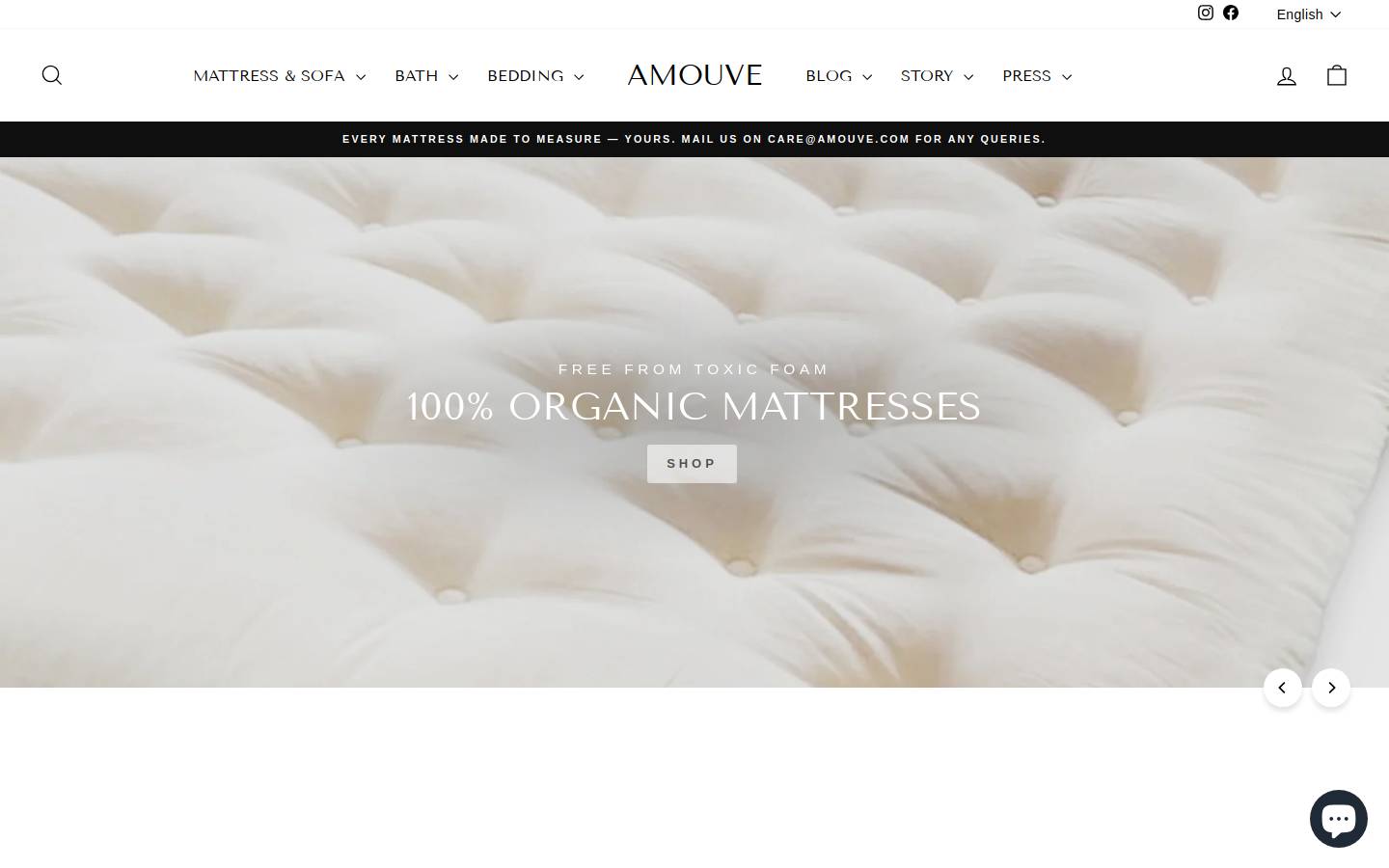 amouve.com homepage screenshot