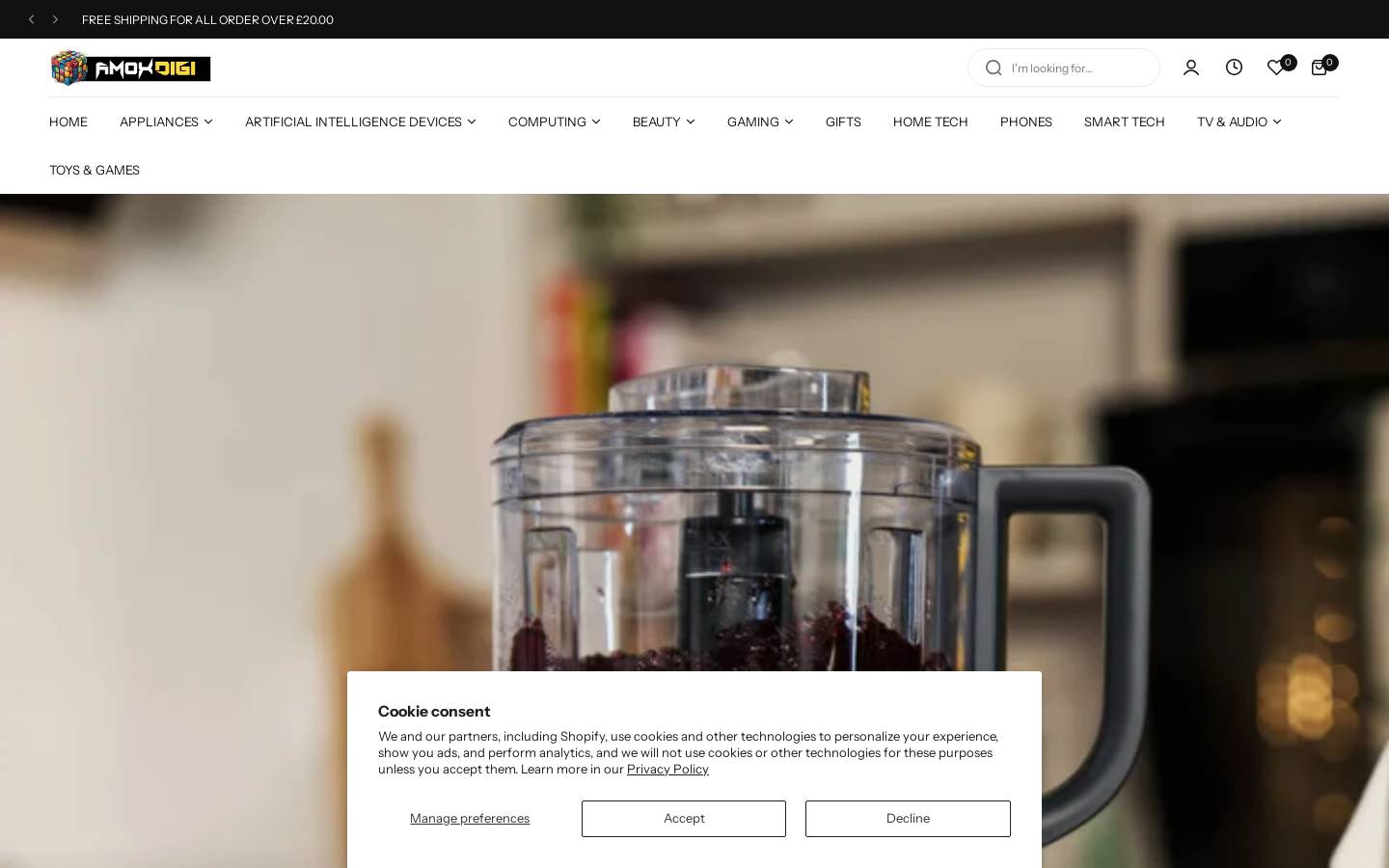 amoxdigi.com homepage screenshot