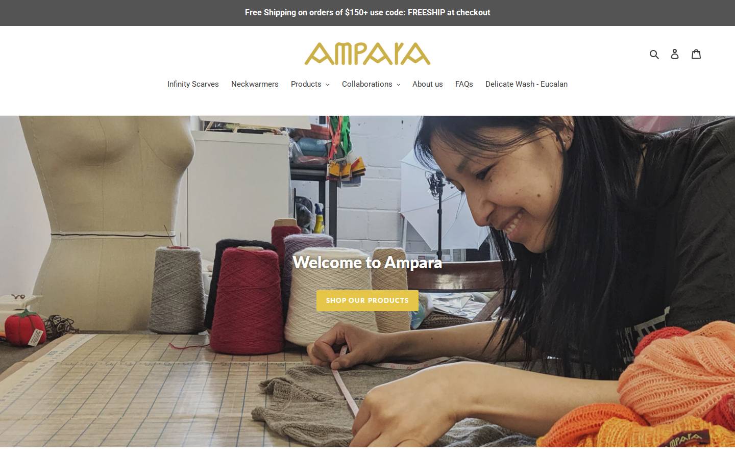 ampara.net homepage screenshot