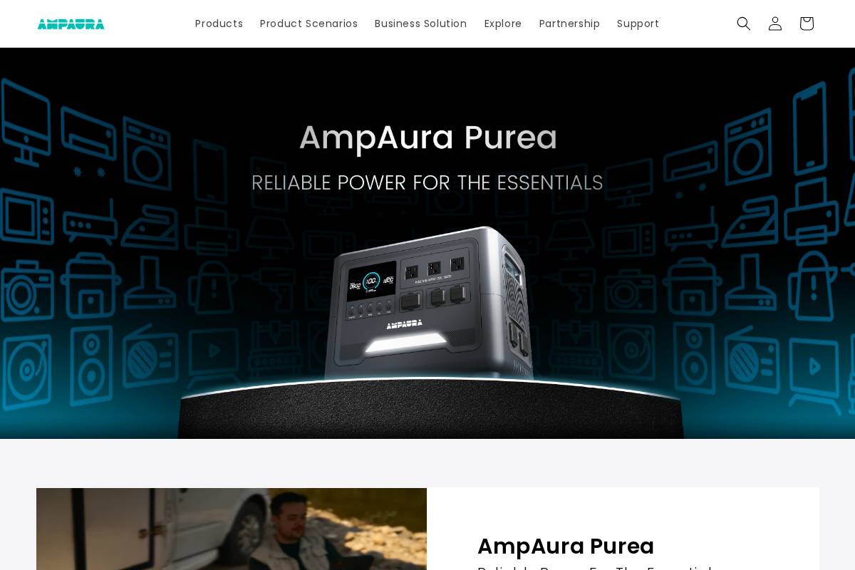 ampaura.tech homepage screenshot
