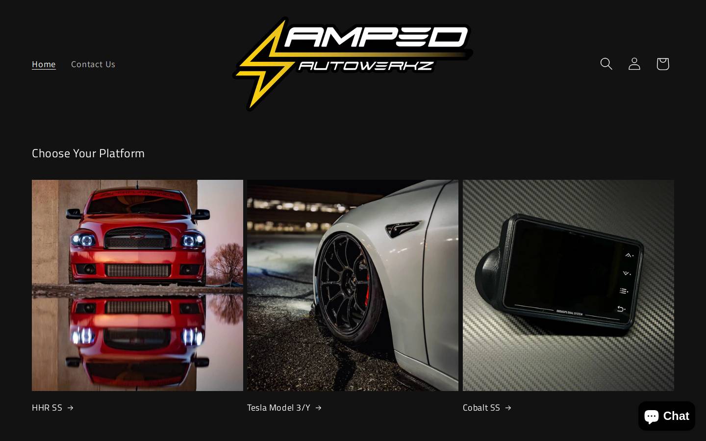 ampedautowerkz.com homepage screenshot