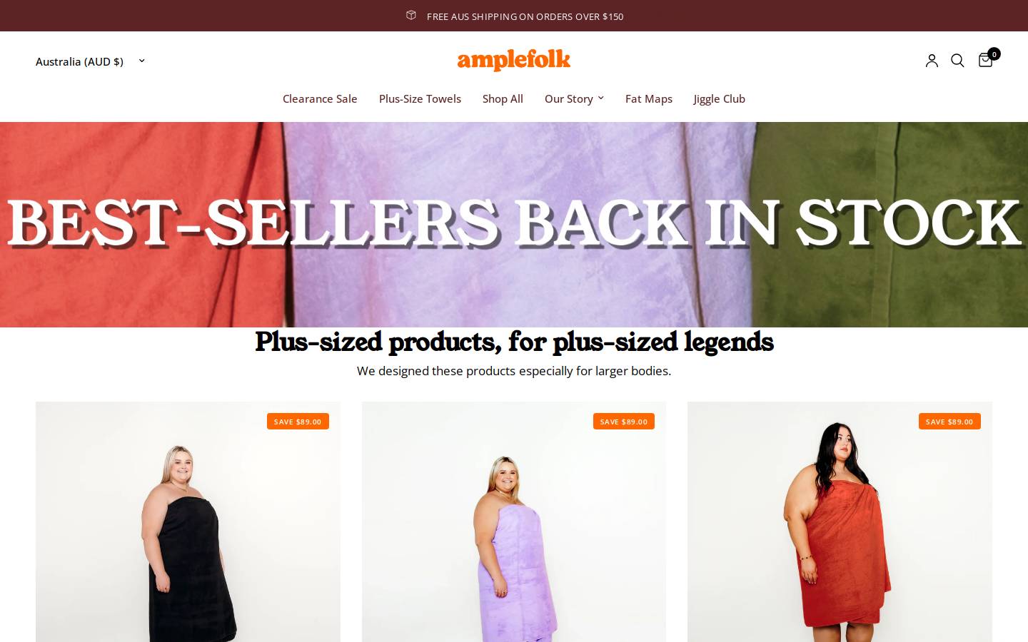 amplefolk.com homepage screenshot