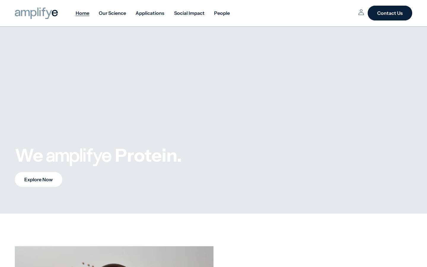 amplifye.co homepage screenshot