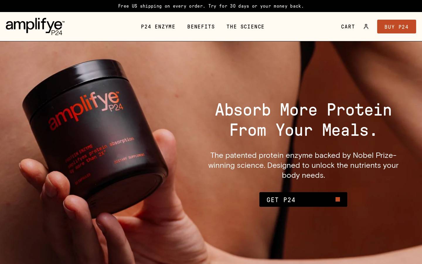 amplifyeme.com homepage screenshot