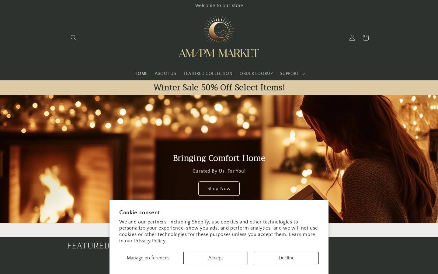 ampmmarket.com homepage screenshot