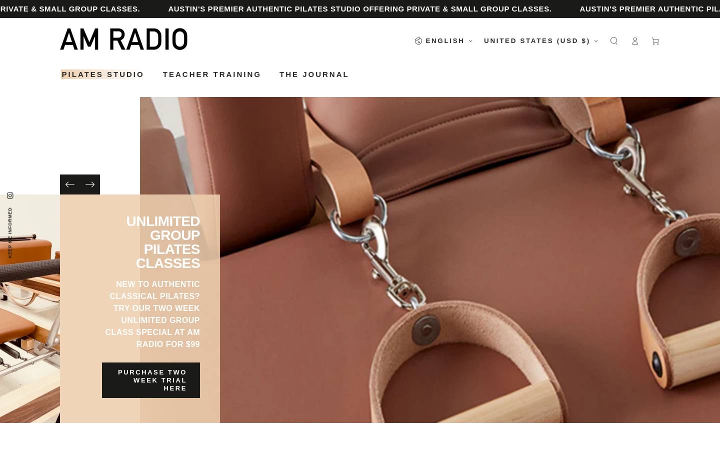 amradiomode.com homepage screenshot