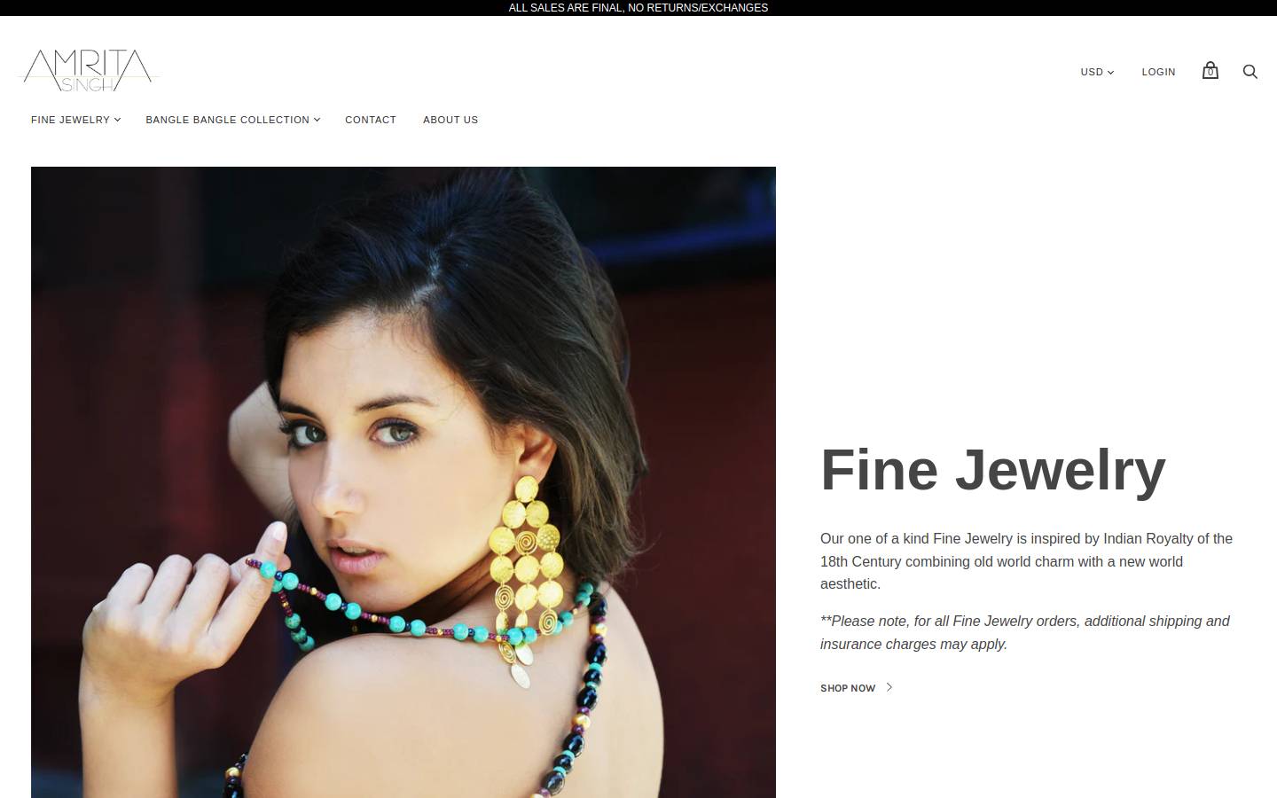 Amritasingh homepage screenshot