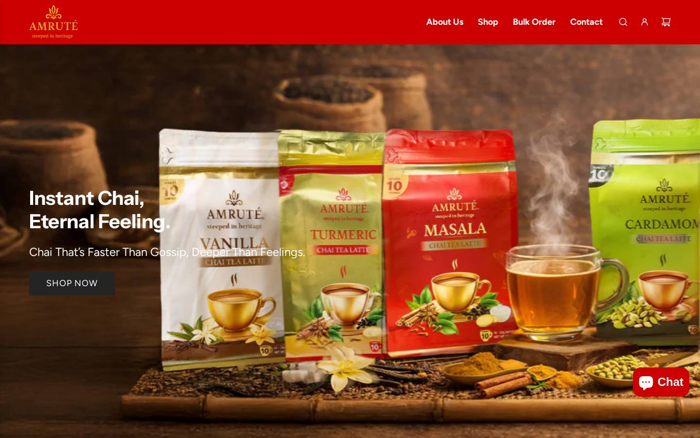 amrute.co homepage screenshot