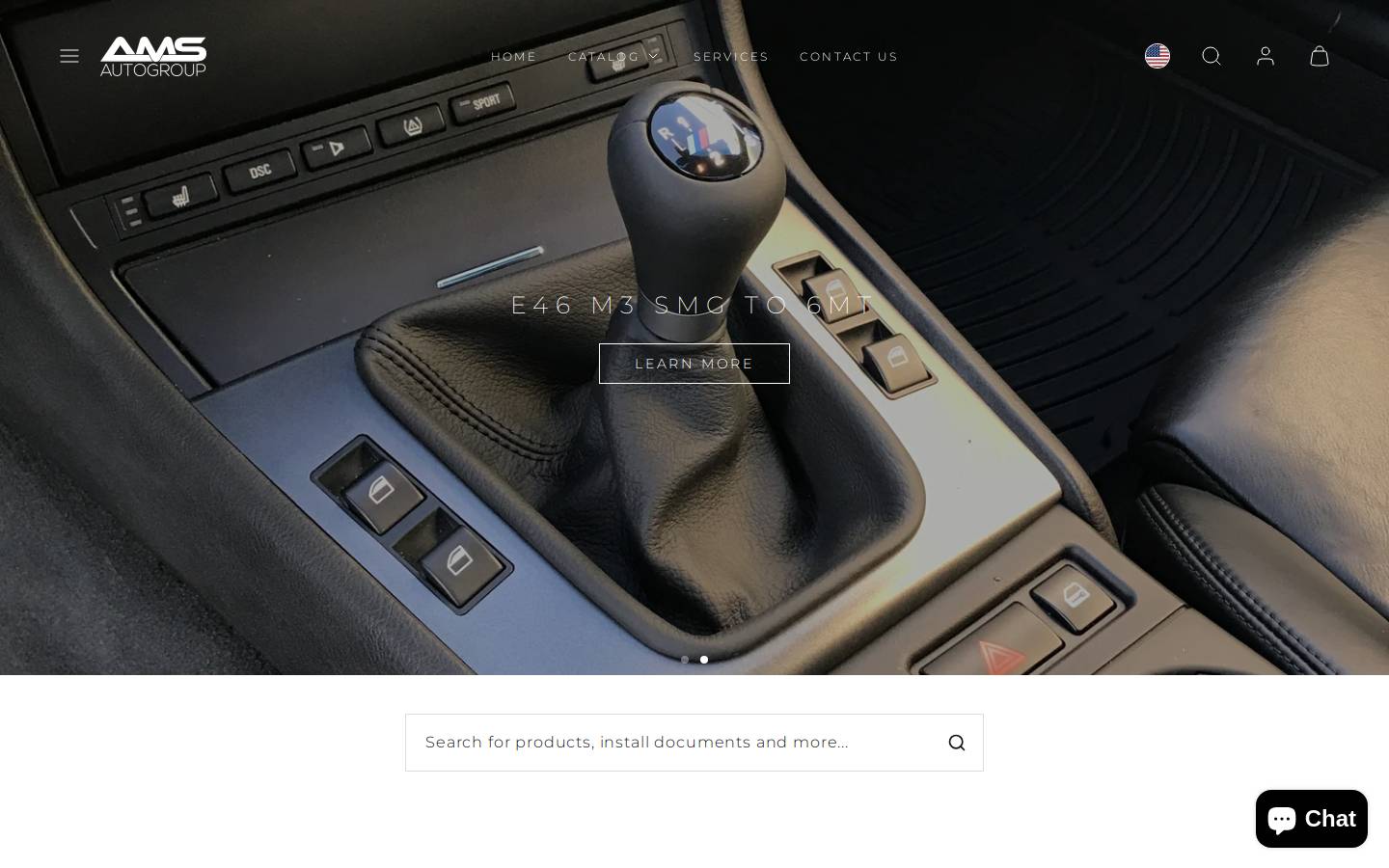 amsautomotivegroup.com homepage screenshot
