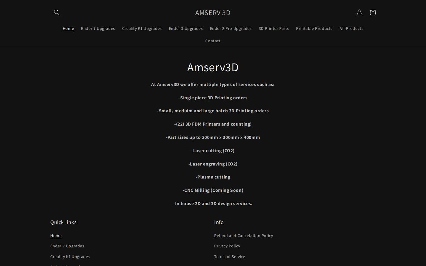 amserv3d.com homepage screenshot