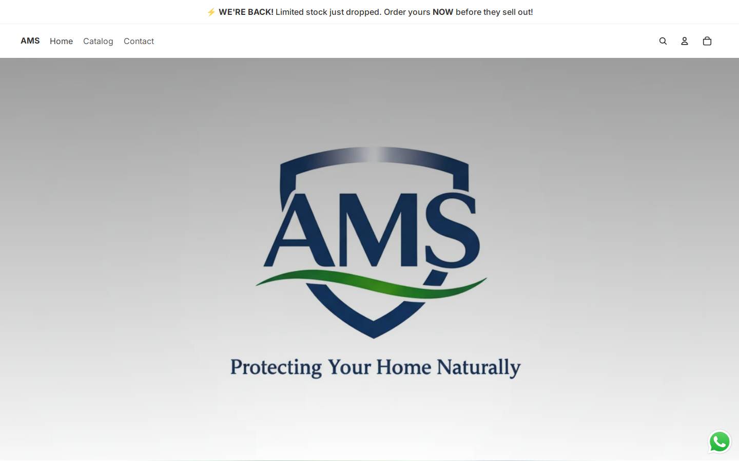 amsplatform.com homepage screenshot