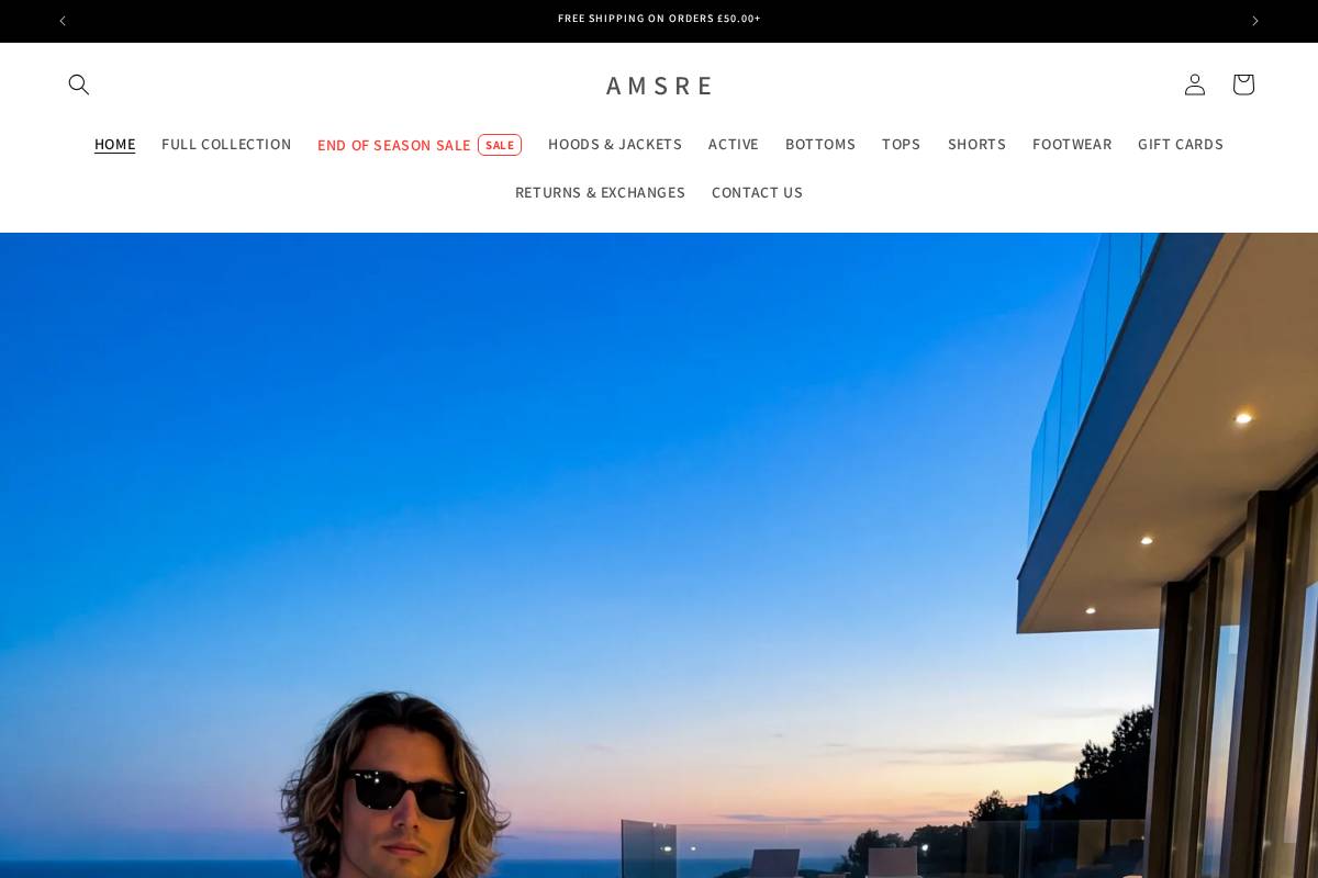 AMSREWORLD homepage screenshot