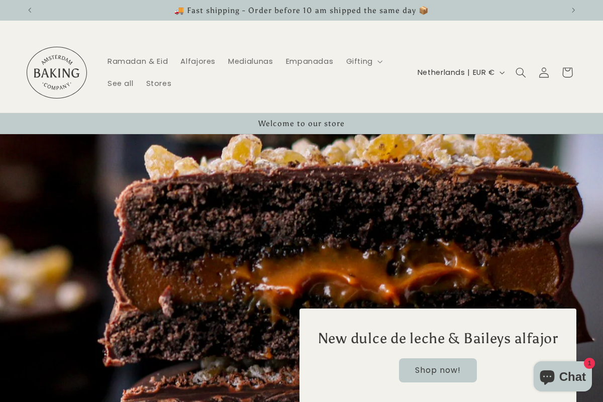 Amsterdam Baking Company homepage screenshot
