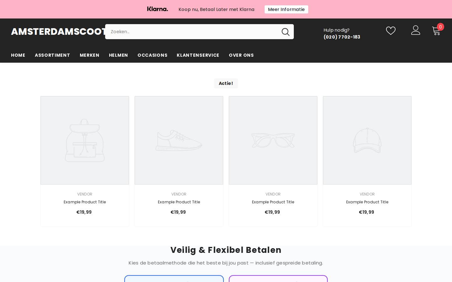 amsterdamscootercompany.com homepage screenshot