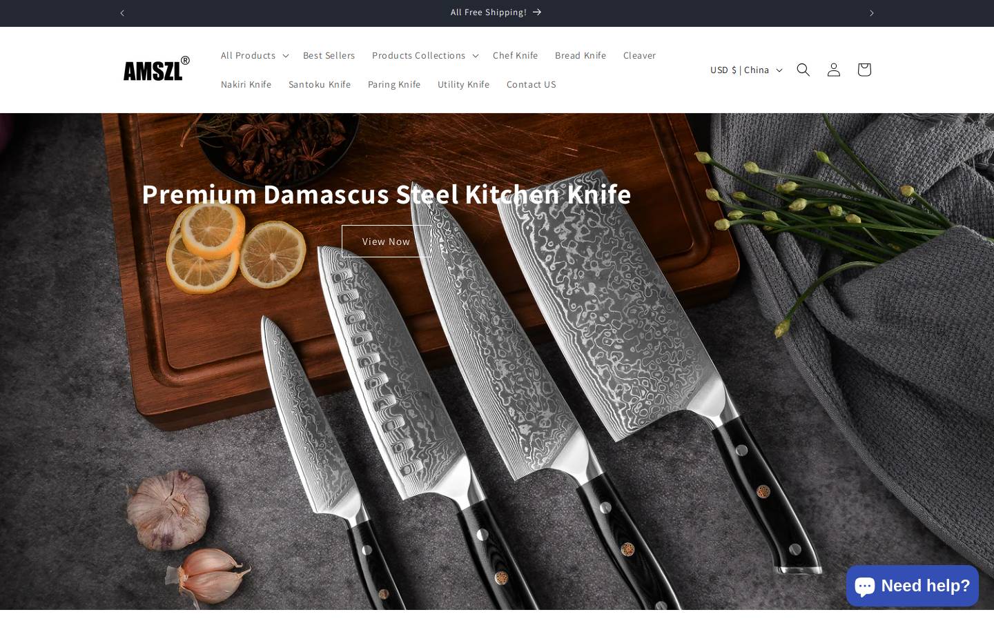 amszl.com homepage screenshot